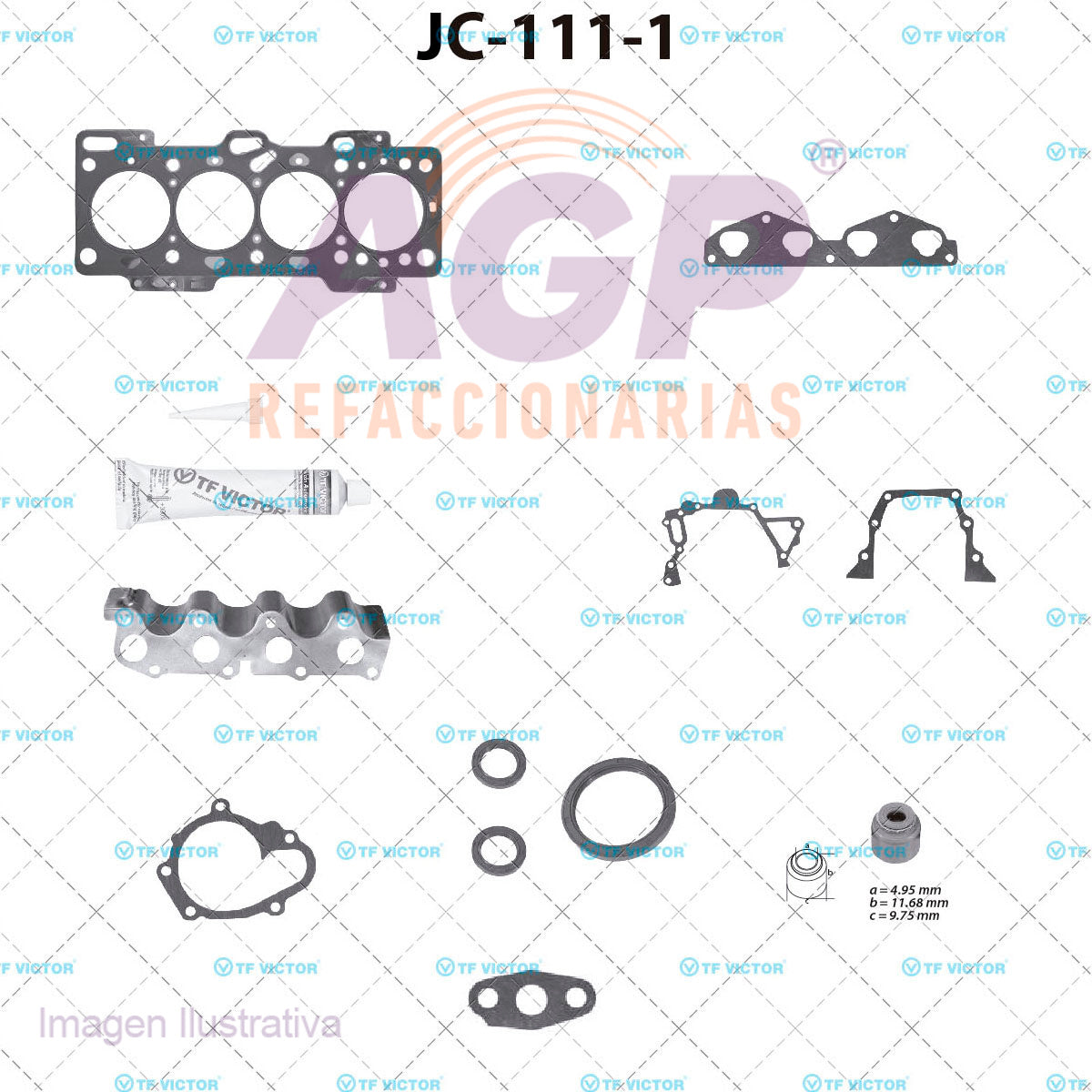 EMPAQUE JUEGO COMPLETO ATOS BY DODGE L4 1.1 12V G4HC (04-05). - REFACCIONARIAS AGP