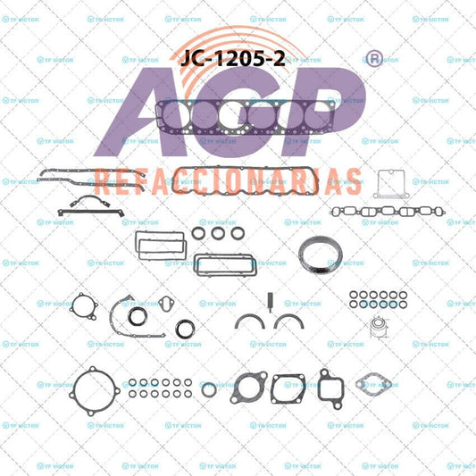 EMPAQUE JUEGO COMPLETO CHEV PK-UP 6L 250 4.1 292 4.8 63-98 C M S