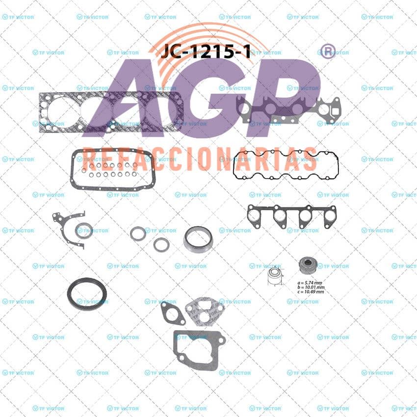 EMPAQUE JUEGO COMPLETO CHEVY C2 L4 1.6 04-12  SOLO MOTOR ALEMAN