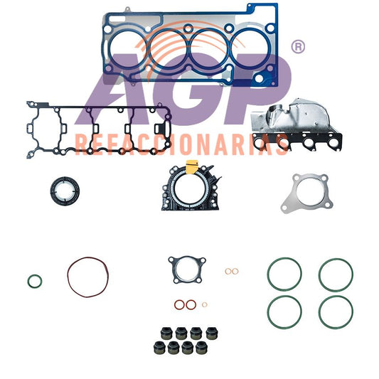 EMPAQUE JUEGO COMPLETO AUDI A1 L4 1.2L SOHC 12-13 - SEAT CORDOBA   IBIZA L4 1.2L SOHC 08-13 - WV. POLO L4 1.2L SOHC 07-13 - TSI SOHC 8V CBZB