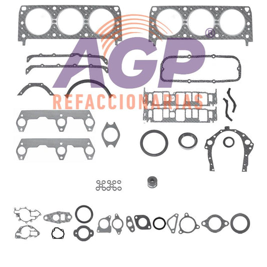 EMPAQUE JUEGO COMPLETO BUICK CENTURY V6 2.8 85-86 - SKYLARK V6 2.8 85 - CHEV. V6 2.8 CELEBRITY 85-86 - CITATION II 85 - PICKUP S10 V6 2.8 85 - S15 V6 2.8 85 - JEEP CHEROKEE V6 2.8 85-86 - COMANCHE V6