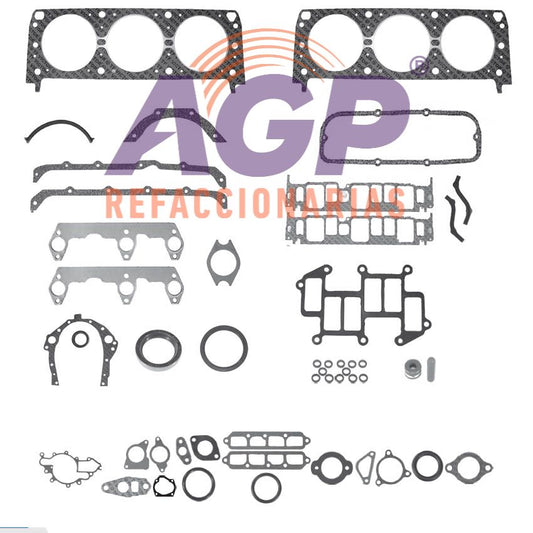 EMPAQUE JUEGO COMPLETO CHEV V6 2.8 82-88 RETEN CIG. PICK-UP S10