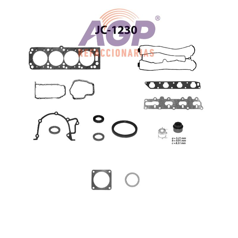 EMPAQUE JUEGO COMPLETO CHEV ASTRA L4 2.4 16V 04-05