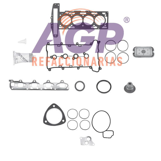 EMPAQUE JUEGO COMPLETO VW. 1.6L CROSSFOX 15-17 - GOL 17-20 - POLO 18-21 - SAVEIRO 17-22 - TCROSS 20-22 - VIRTUS 20-22.