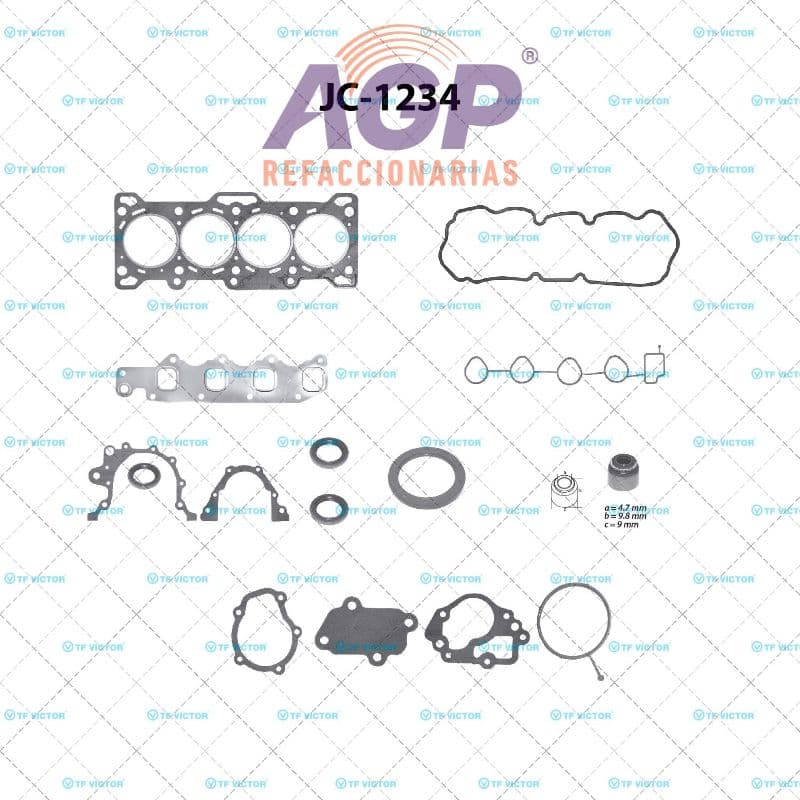 EMPAQUE JUEGO COMPLETO PONTIAC MATIZ   G2 L4 1.0 8V 04-10