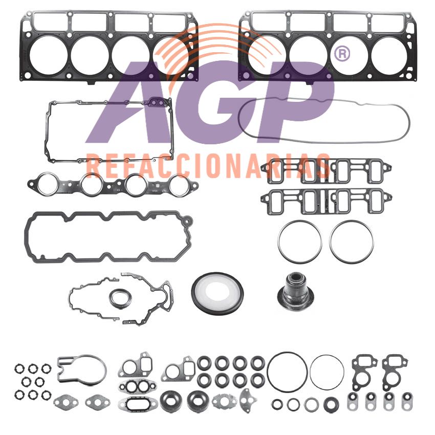 EMPAQUE JUEGO COMPLETO CHEV. AVALANCHE V8 VORTEC 6.0L OHV 16V 07-09 - SIERRA V8 6.0L VORTEC 16V 07-09 - SILVERADO 1500 V8 6.0L VORTEC 16V 08-09 - SUBURBAN V8 6.0L VORTEC 16V 07-09 - YUKON 1500 V8 6.0