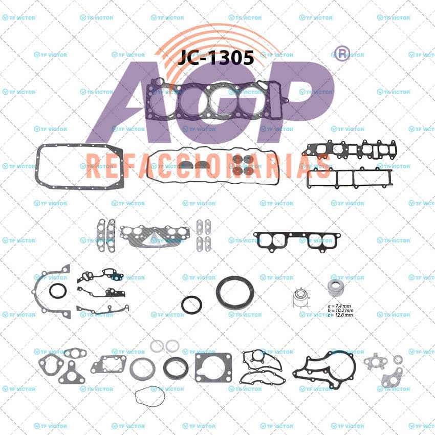 EMPAQUE JUEGO COMPLETO TOYOTA PICK-UP L4 22R 81-84.