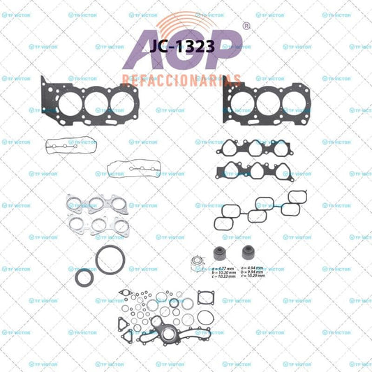 EMPAQUE JUEGO COMPLETO TOYOTA TACOMA V6 4.0 1GRFE 05-08
