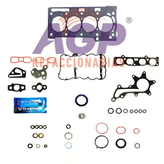EMPAQUE JUEGO COMPLETO TOYOTA YARIS L4 1.3   1.5 DOHC 16V 13-20 XP150 DUAL VVT-I