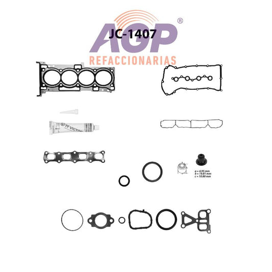 EMPAQUE JUEGO COMPLETO CHRYS. 200 L4 2.4 11-13 - AVENGER L4 2.4 08-13 - SEBRING L4 2.4 07-10 - CALIBER L4 2.4 07-12 - JOURNEY L4 2.4 09-13 - JEEP COMPASS L4 2.4 07-13 - PATRIOT L4 2.4 07-13.