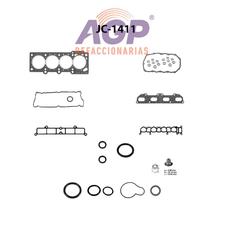 EMPAQUE JUEGO COMPLETO CHRYSLER L4 2.4 DOHC 16V 95-01 STRATUS CIRRUS - SEBRING - BREEZE - CARAVAN - VOYAGER - G. VOYAGER - G. CARAVAN