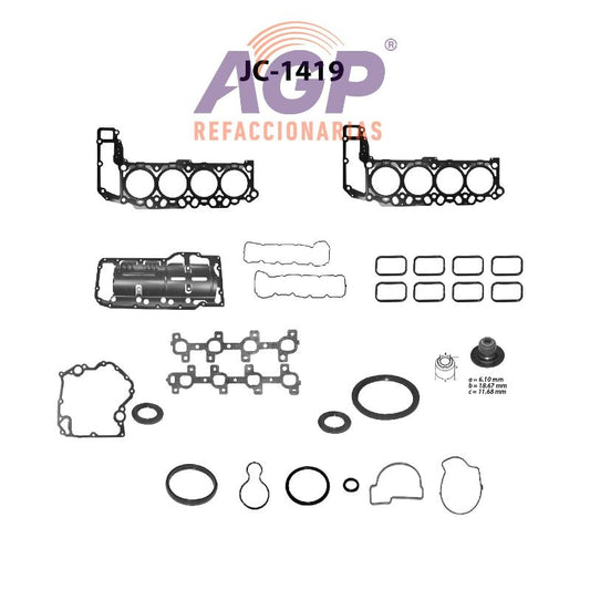 EMPAQUE JUEGO COMPLETO DODGE V8 4.7 99-08 RAM PICK-UP 1500 - GRAN CHEROKEE