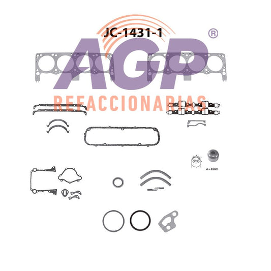 EMPAQUE JUEGO COMPLETO DODGE BARRACUDA V8 5.2 318 66-78 - SUPER BE V8 5.2 318 66-78.