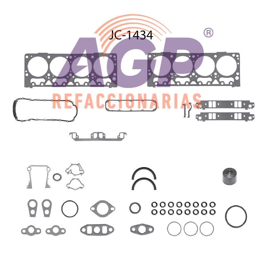 EMPAQUE JUEGO COMPLETO DODGE V8 5.9 360 92-03 MPFI DURANGO - RAM PICK-UP 2500 3500 4000 6500 - MICROBUS