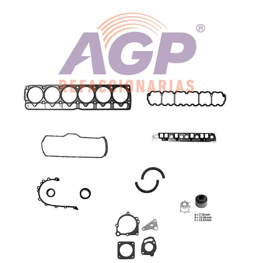 EMPAQUE JUEGO COMPLETO JEEP CHEROKEE L6 4.0L 99-01 - GRAND CHEROKEE L6 4.0L 99-03 - TJ L6 4.0L 00-03 - WRANGLER L6 4.0L 00-03.
