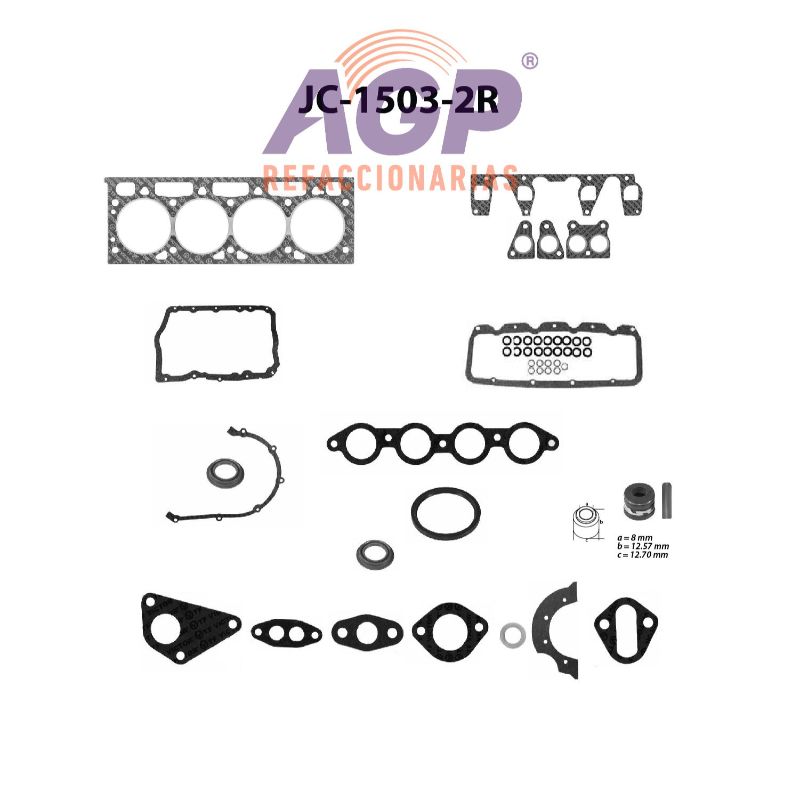 FULLSET FORD TOPAZ GUIA L4 2.3 F.I. 89-94 (TFV-JC1503-2R)