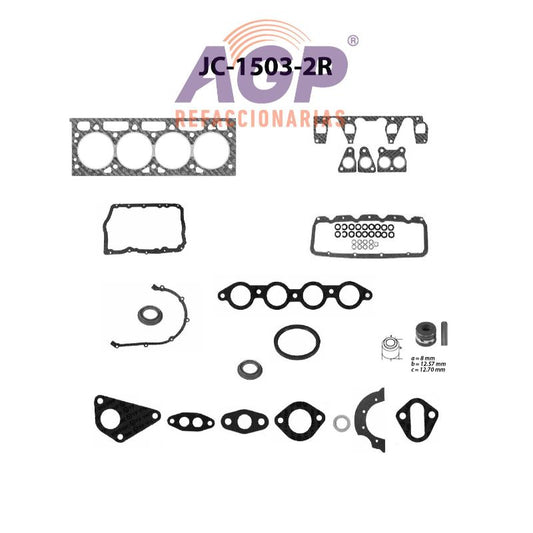 FULLSET FORD TOPAZ GUIA L4 2.3 F.I. 89-94 (TFV-JC1503-2R)