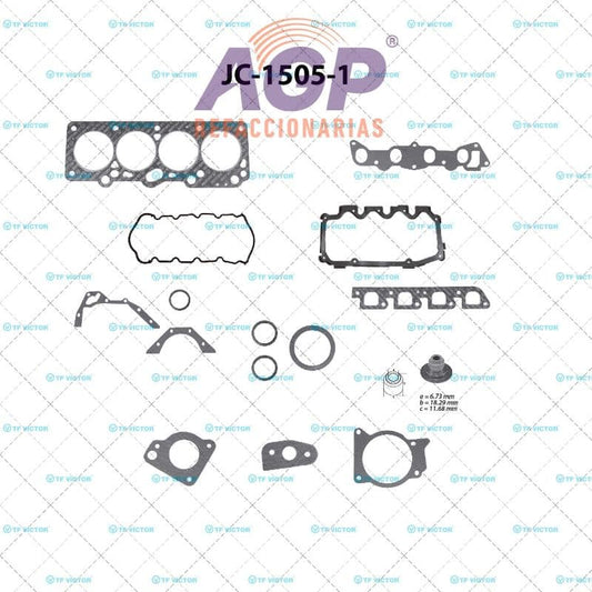 FULLSET FORD ESCORT L4 1.9 116 93-96 , TRACER 91-96 (TFV-JC1505-1)