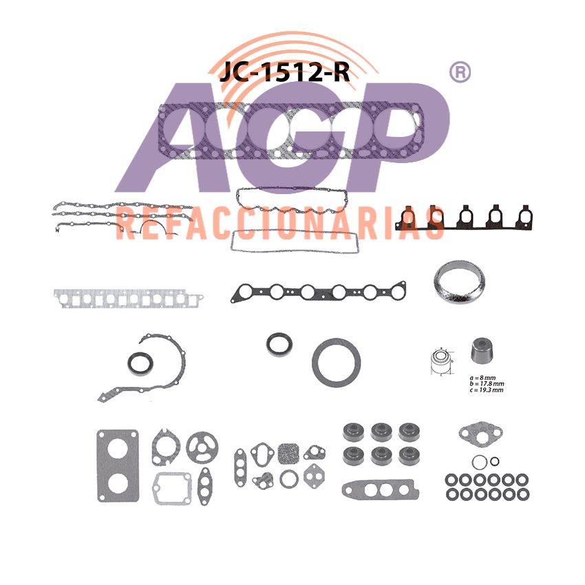 EMPAQUE JUEGO COMPLETO FORD PICK-UP F100   F150 6L 300 4.9 65-87