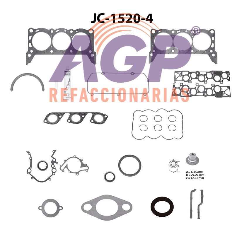EMPAQUE JUEGO COMPLETO FORD WINDSTAR V6 3.8 01-03