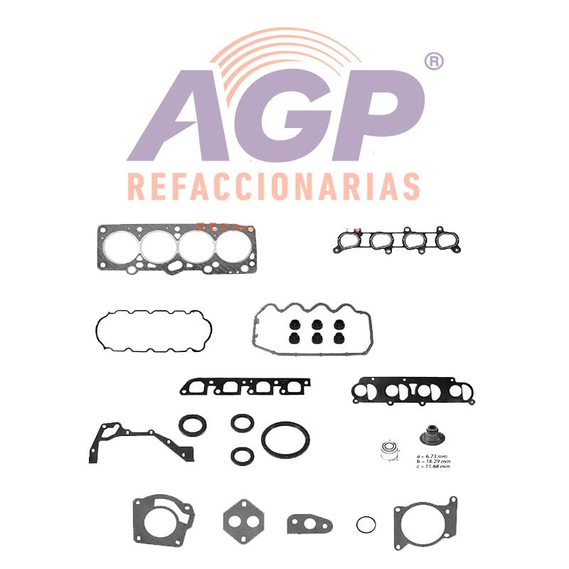 EMPAQUE JUEGO COMPLETO FORD FOCUS L4 2.0 8V SOHC 00-05