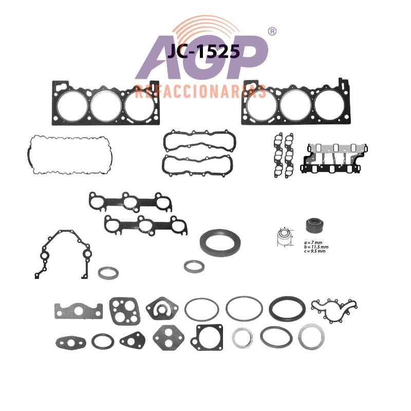 EMPAQUE JUEGO COMPLETO FORD V6 4.0 244 OHV 90-94 RANGER - EXPLORER - AEROSTAR