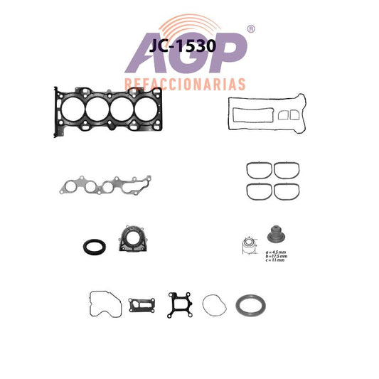 EMPAQUE JUEGO COMPLETO FORD L4 2.3 FUSION 07-11