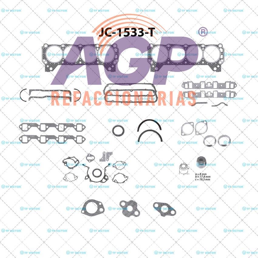 FULLSET FORD PK-UP F150, F250 / AUTOS V8 302 (65-84).