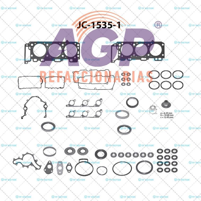 EMPAQUE JUEGO COMPLETO FORD EXPLORER V6 4.0 SOHC 00-03 - EXPLORER SPORT TRAC V6 4.0 SOHC 01-03 - RANGER V6 4.0 SOHC 01-03 - MOUNTAINNER V6 4.0 SOHC 02-03 - MAZDA B4000 V6 4.0 SOHC 01-03.