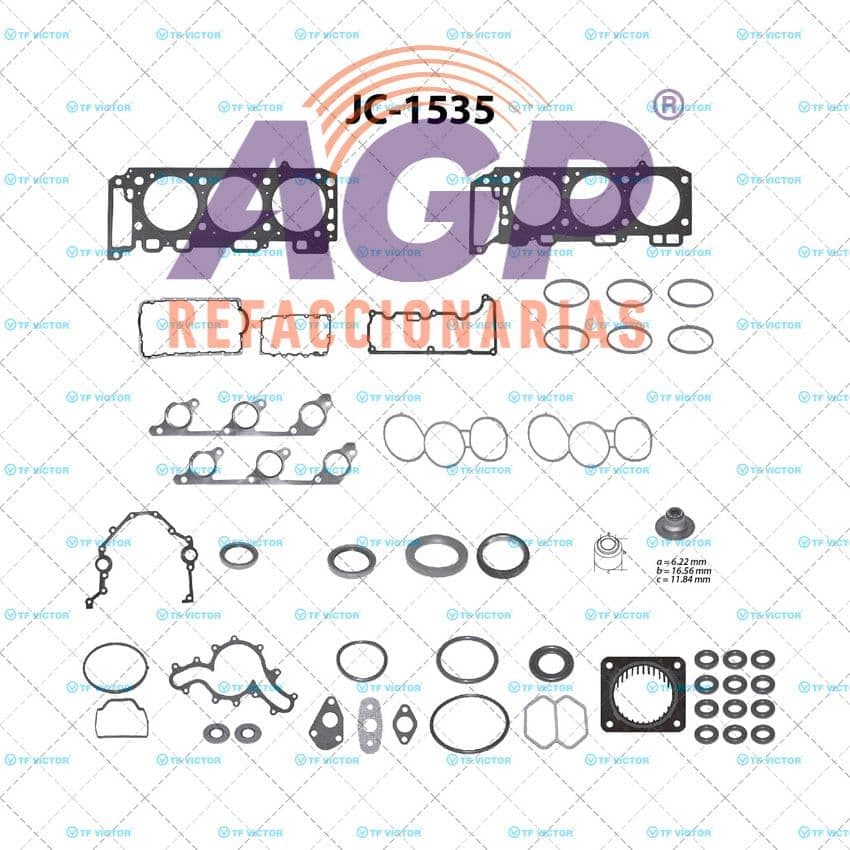EMPAQUE JUEGO COMPLETO FORD EXPLORER V6 4.0 SOHC 97-01 - MOUNTAINEER V6 4.0 SOHC 97-01.