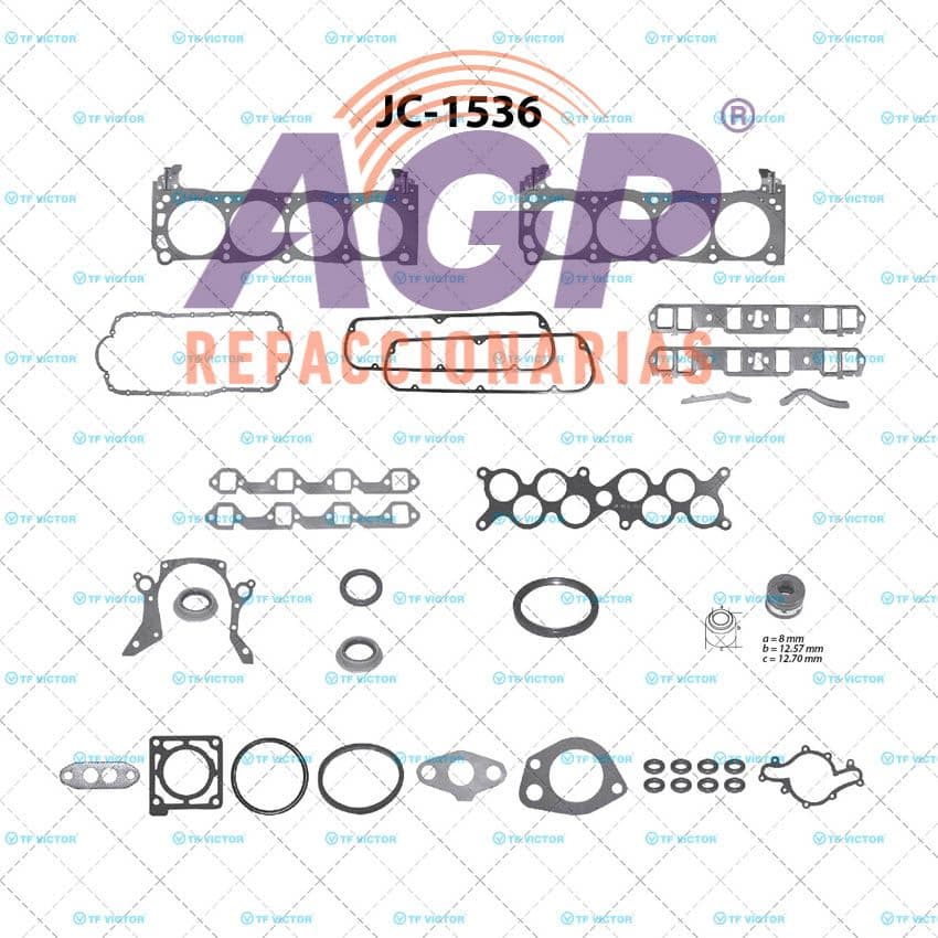 EMPAQUE JUEGO COMPLETO FORD EXPLORER V8 5.0 96-01 - MOUNTAINEER V8 5.0 97-01.