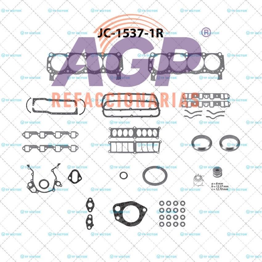 EMPAQUE JUEGO COMPLETO FORD V8 5.8 351W 91-97 PICK-UP F250   F350