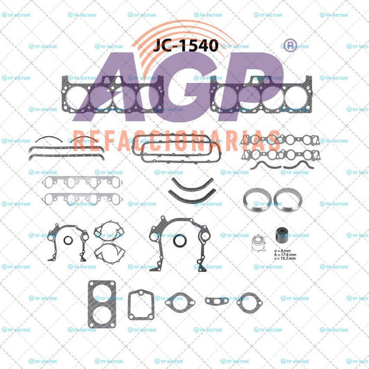 EMPAQUE JUEGO COMPLETO FORD V8 429