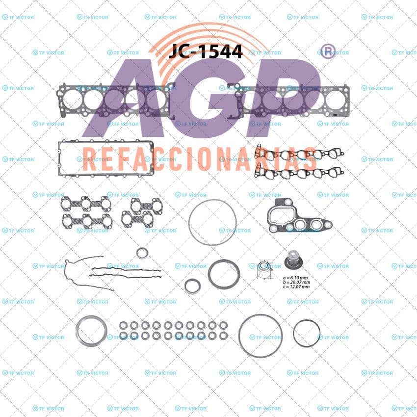 EMPAQUE JUEGO COMPLETO FORD TRITON V10 6.8 415 97-99 SUPER DUTY F450   F550 - ECONOLINE VAN   WAGON MULTIPLE ADMISION DE GOTA