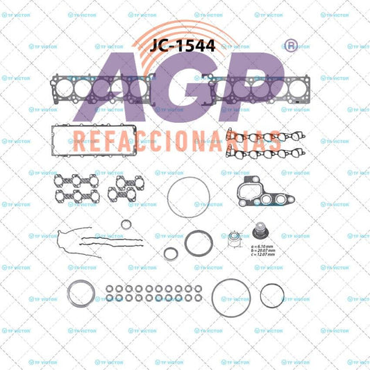 EMPAQUE JUEGO COMPLETO FORD TRITON V10 6.8 415 97-99 SUPER DUTY F450   F550 - ECONOLINE VAN   WAGON MULTIPLE ADMISION DE GOTA