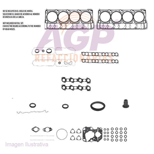 EMPAQUE JUEGO COMPLETO FORD V8 TURBO DIESEL MAXX FORCE 7