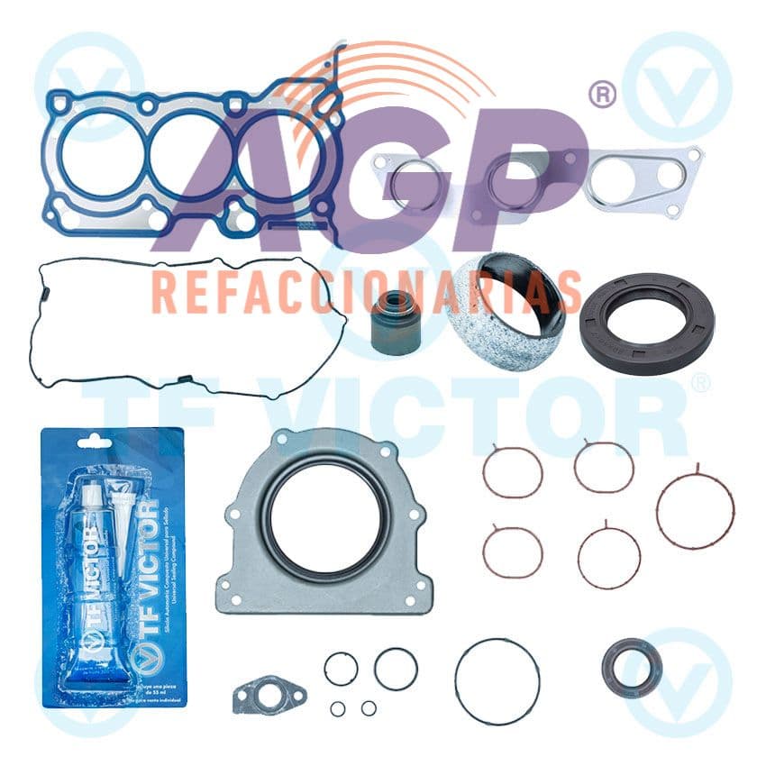 EMPAQUE JUEGO COMPLETO CHRYS.   HYUNDAI ATTITUDE L3 1.2L DOHC 12V 14-18 - MITSUBISHI MIRAGE L3 1.2 DOHC 12V 14-18.