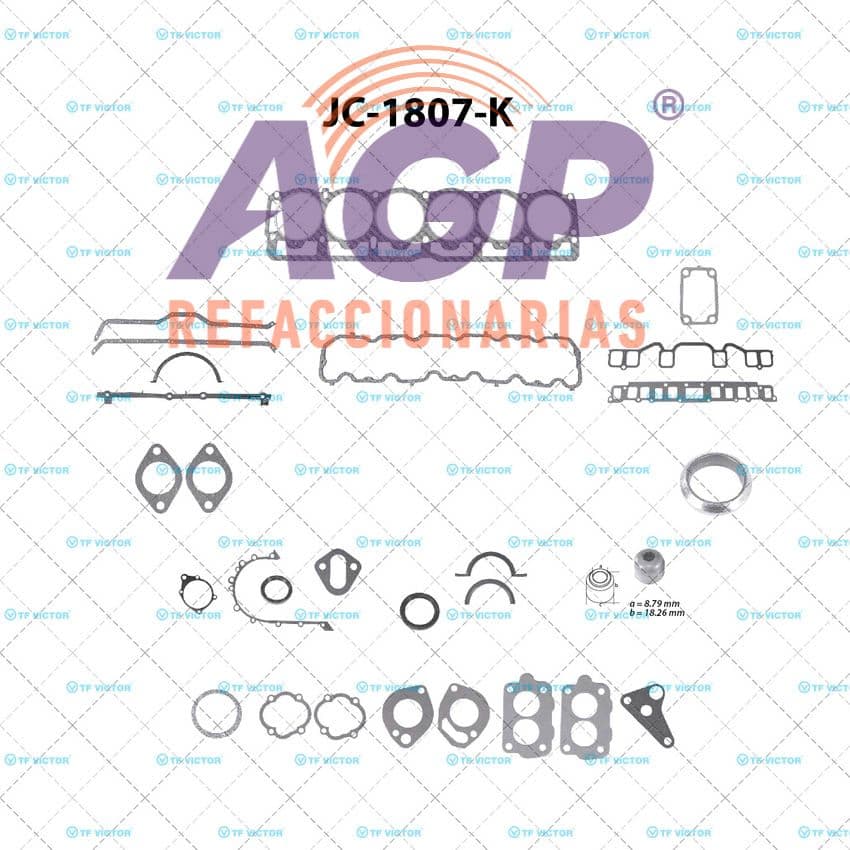 FULLSET JEEP RAMBLER WAGONER L6 4.2 232 258 69-87