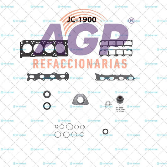 EMPAQUE JUEGO COMPLETO FIAT PALIO L4 1.6 04-05