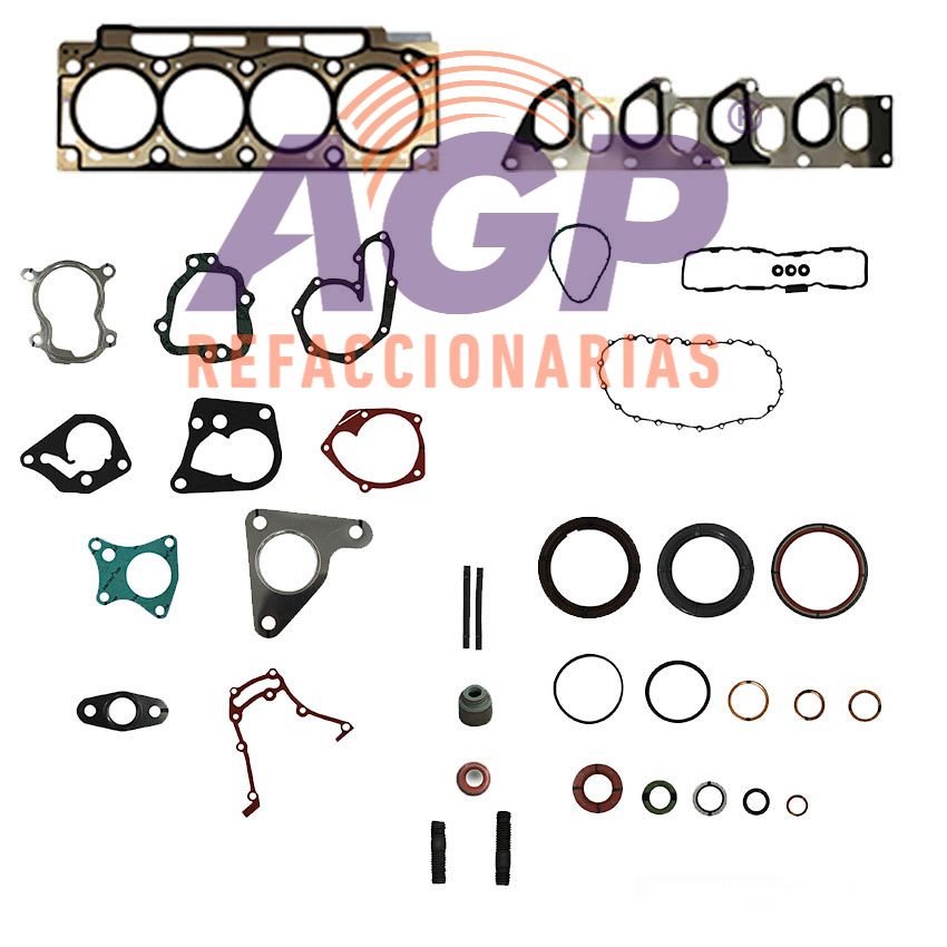 EMPAQUE JUEGO COMPLETO RENAULT TRAFIC L4 1.9 8V TURBO DIESEL 12-14 - TRAFIC LA 2.0 16V DOHC 07-14.