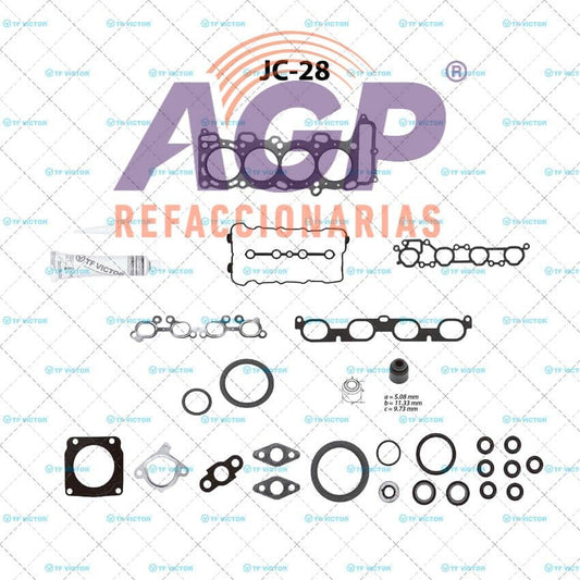 EMPAQUE JUEGO COMPLETO NISSAN L4 2.0L SENTRA 00-01 - INFINITI G20 00-02.