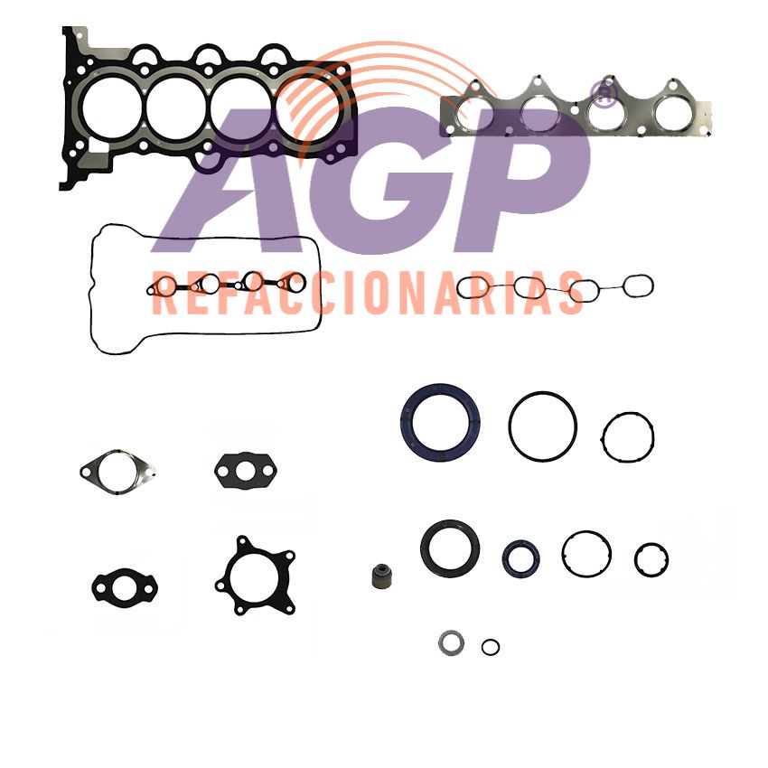 EMPAQUE JUEGO COMPLETO HYUNDAI ACCENT L4 1.6 DOHC 16V CVVT 12-20 - ATTITUDE L4 1.6 DOHC 16V CVVT 12-20 - KIA RIO L4 1.6 DOHC 15-20 - SOUL L4 1.6 DOHC 15-20.