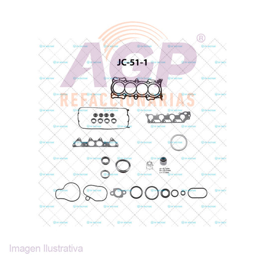 EMPAQUE JUEGO COMPLETO HONDA ACCORD L4 2.3 16V 98-03 F23A1-4-5