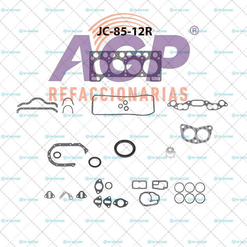 FULLSET RENAULT R-5, R-8, R-10, R-12, TL, TS, ESTTAFFETA 1.3L (70-80 (TFV-JC85-12R)