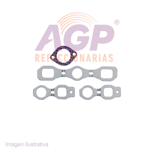 EMPAQUE  MULTIPLE ADM-ESC. CHEV. BEL AIR, BISCAYNE, IMPALA 6CIL. 3.8L (60-63)  (TFV-MU41202)