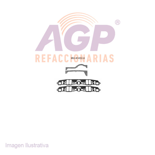 EMPAQUE DE MULTIPLE ADM. CHRYS. CORDOBA V8 5.2L 78-82   V8 5.9L 75-80 - IMPERIAL V8 5.2L 81-83 - LEBARON V8 5.2L 78-81   V8 5.9L 78-79 - NEW YORKER V8 5.2L 80-82   V8 5.9L 77-80 - TOWN COUNTRY V8 5.2