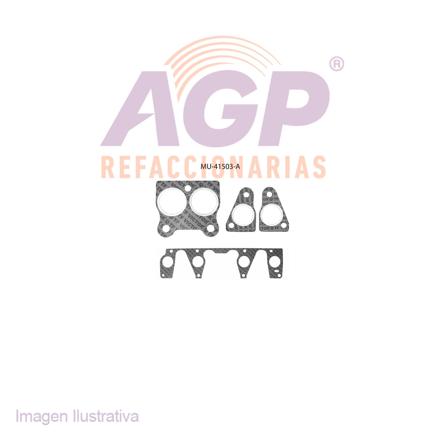 EMPAQUE DE MULTIPLE ADM. FORD GHIA L4 2.3L 1991 - TEMPO