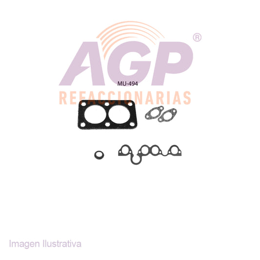 EMPAQUE DE MULTIPLE ADM. VW. L4 1.8L POINTER 98-09 - GOLF 85-98 - JETTA 84-95 - PASSAT 91-94 - CABRIOLET 85-93 - CORRADO 90-92 - FOX 87-93 - QUANTUM 84-85 - RRABIT 83-84 - SCIROCCO 84-89 - AUDI 4000