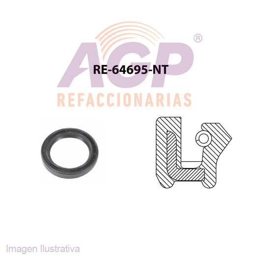 RETEN  CIGUEÑAL RENAULT R8, R10, R12 STAFFETE 1300 TAPA DE DISTRIBUCIÓN (TFV-RE64695NT) - REFACCIONARIAS AGP