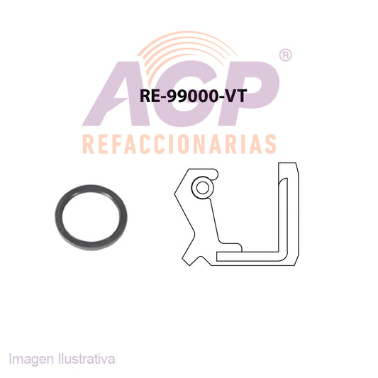 RETEN DE CIGUEAL TRASERO CHRYSLER L4 2.0 2.2 2.4 2.5 - V6 3.3  3.5 3.8 81-03 NEON - STRATUS - PT CRUSIER - MODELOS K -CARAVAN - VOYAGER - 300C V6 3.5 05-10 - 300M 99-05 - CARAVAN V6 3.3 90-10 - CIRR
